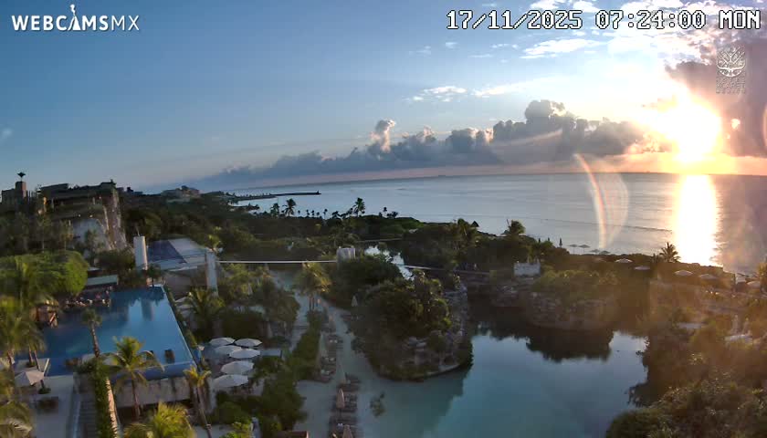 Playa Parque Xcaret Beach Live Cam - Playa Del Carmen, Solidaridad, Quintana Roo, Mexico
