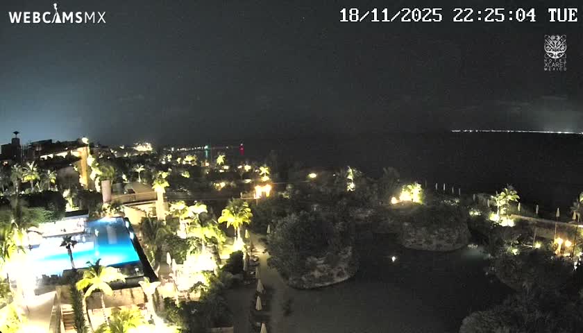 Playa Parque Xcaret Beach Live Cam - Playa Del Carmen, Solidaridad, Quintana Roo, Mexico