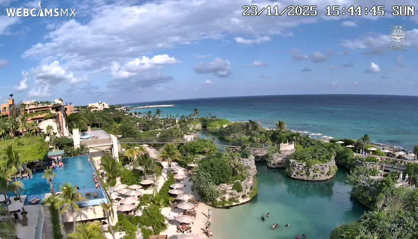 Playa Parque Xcaret Beach Live Cam - Playa Del Carmen, Solidaridad, Quintana Roo, Mexico