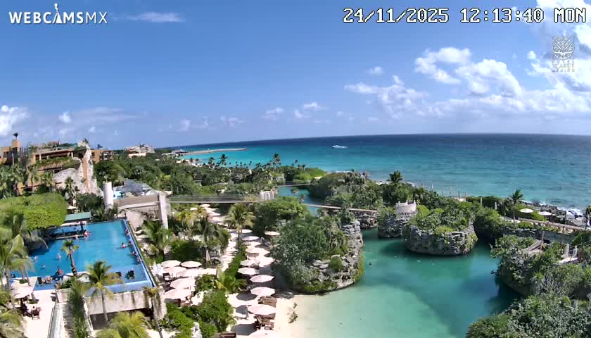 Playa Parque Xcaret Beach Live Cam - Playa Del Carmen, Solidaridad, Quintana Roo, Mexico