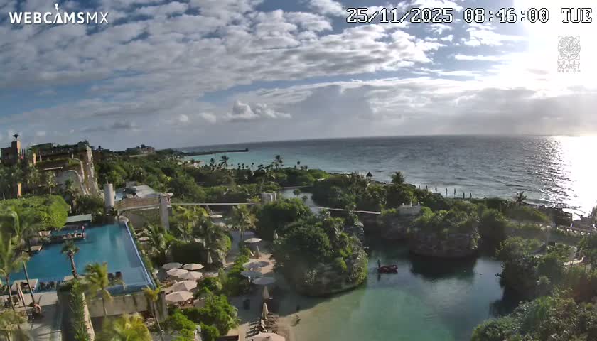 Playa Parque Xcaret Beach Live Cam - Playa Del Carmen, Solidaridad, Quintana Roo, Mexico