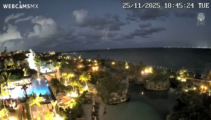 Playa Parque Xcaret Beach Live Cam - Playa Del Carmen, Solidaridad, Quintana Roo, Mexico