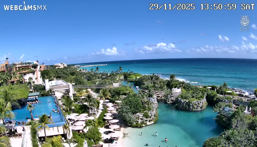 Playa Parque Xcaret Beach Live Cam - Playa Del Carmen, Solidaridad, Quintana Roo, Mexico
