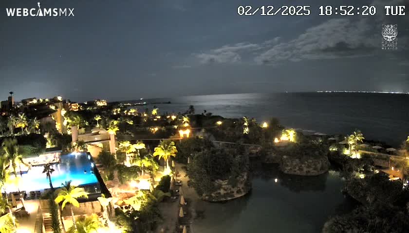 Playa Parque Xcaret Beach Live Cam - Playa Del Carmen, Solidaridad, Quintana Roo, Mexico