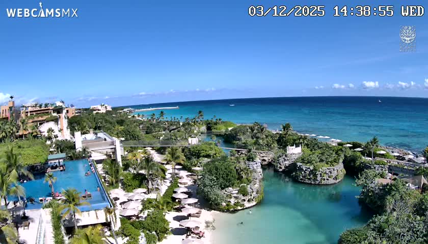 Playa Parque Xcaret Beach Live Cam - Playa Del Carmen, Solidaridad, Quintana Roo, Mexico