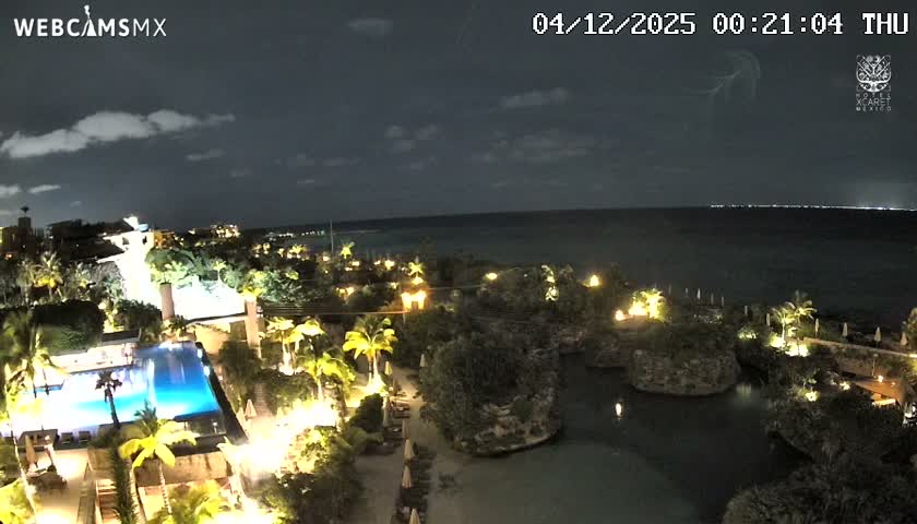 Playa Parque Xcaret Beach Live Cam - Playa Del Carmen, Solidaridad, Quintana Roo, Mexico