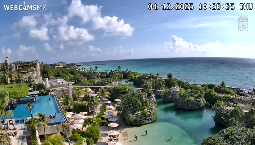Playa Parque Xcaret Beach Live Cam - Playa Del Carmen, Solidaridad, Quintana Roo, Mexico