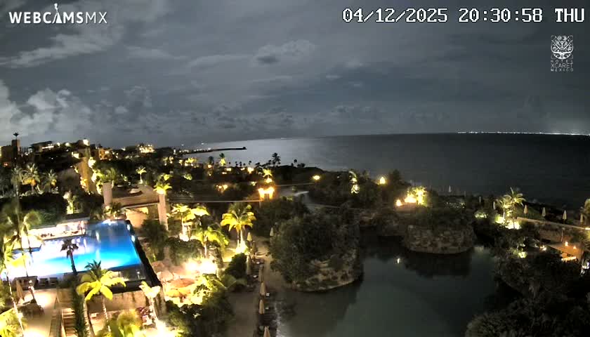 Playa Parque Xcaret Beach Live Cam - Playa Del Carmen, Solidaridad, Quintana Roo, Mexico