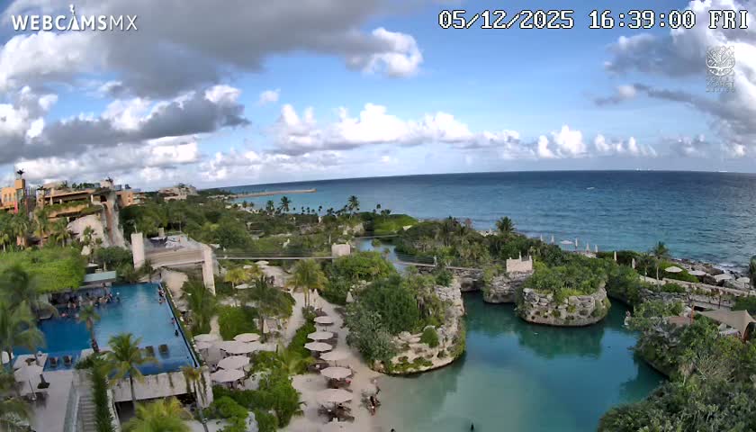Playa Parque Xcaret Beach Live Cam - Playa Del Carmen, Solidaridad, Quintana Roo, Mexico