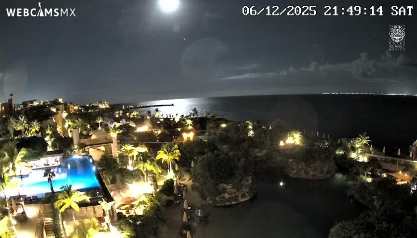 Playa Parque Xcaret Beach Live Cam - Playa Del Carmen, Solidaridad, Quintana Roo, Mexico