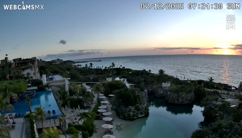 Playa Parque Xcaret Beach Live Cam - Playa Del Carmen, Solidaridad, Quintana Roo, Mexico