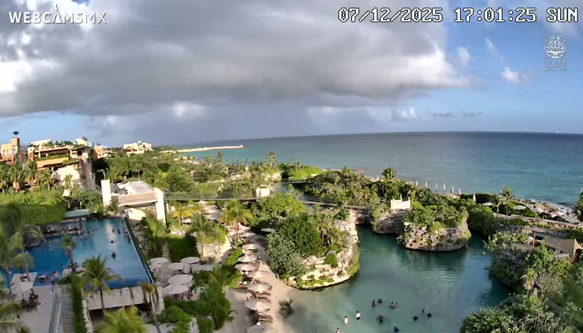 Playa Parque Xcaret Beach Live Cam - Playa Del Carmen, Solidaridad, Quintana Roo, Mexico
