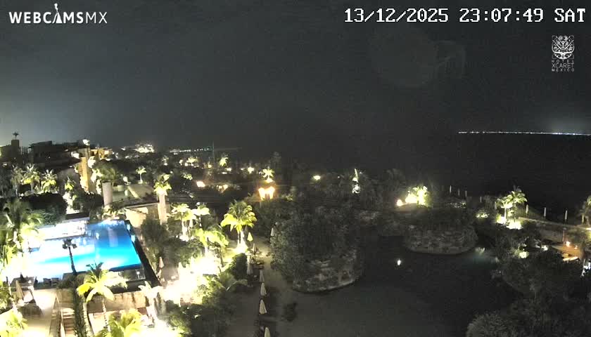 Playa Parque Xcaret Beach Live Cam - Playa Del Carmen, Solidaridad, Quintana Roo, Mexico