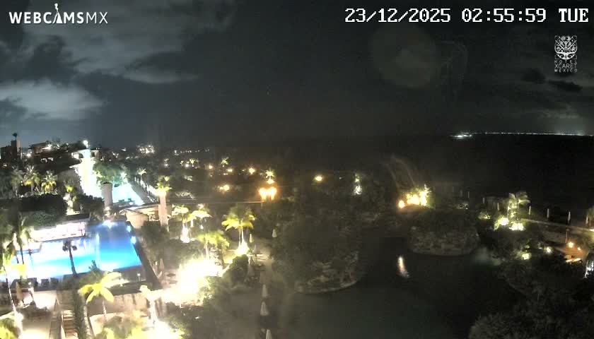 Playa Parque Xcaret Beach Live Cam - Playa Del Carmen, Solidaridad, Quintana Roo, Mexico