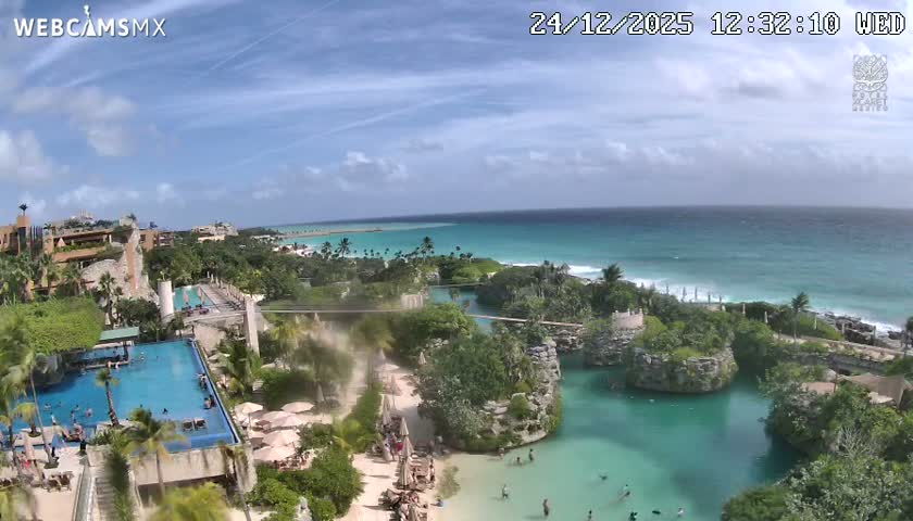 Playa Parque Xcaret Beach Live Cam - Playa Del Carmen, Solidaridad, Quintana Roo, Mexico