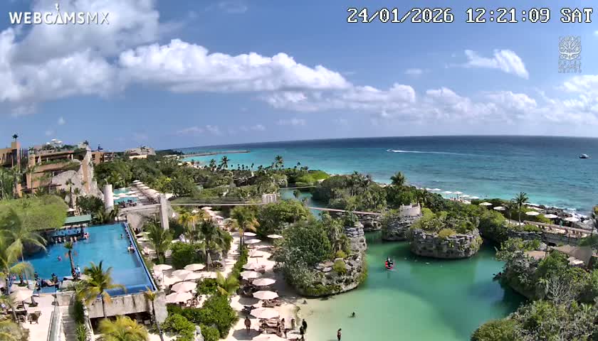 Playa Parque Xcaret Beach Live Cam - Playa Del Carmen, Solidaridad, Quintana Roo, Mexico