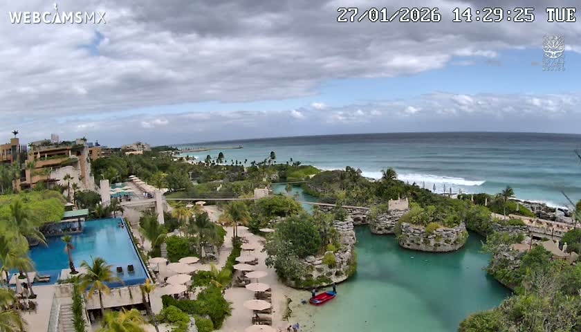Playa Parque Xcaret Beach Live Cam - Playa Del Carmen, Solidaridad, Quintana Roo, Mexico