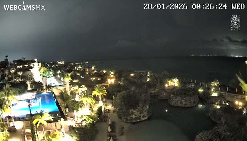 Playa Parque Xcaret Beach Live Cam - Playa Del Carmen, Solidaridad, Quintana Roo, Mexico