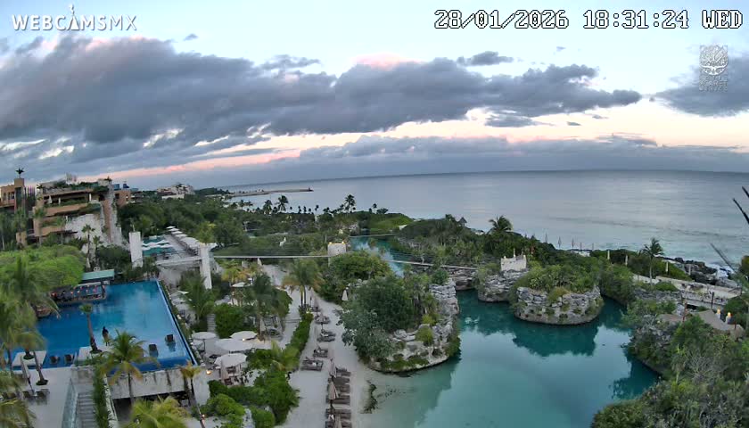 Playa Parque Xcaret Beach Live Cam - Playa Del Carmen, Solidaridad, Quintana Roo, Mexico