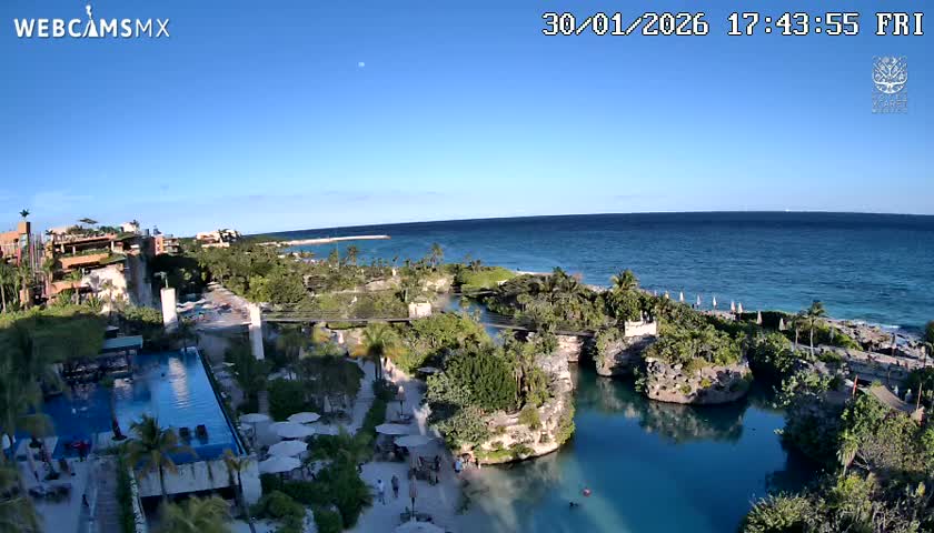Playa Parque Xcaret Beach Live Cam - Playa Del Carmen, Solidaridad, Quintana Roo, Mexico