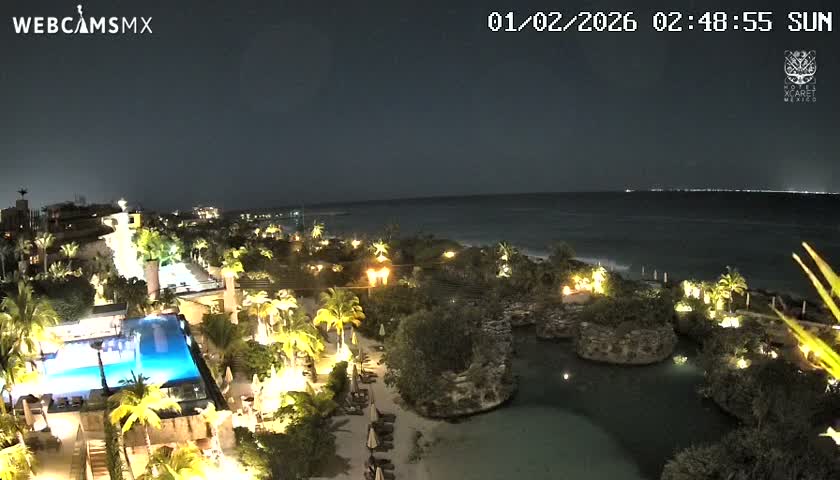 Playa Parque Xcaret Beach Live Cam - Playa Del Carmen, Solidaridad, Quintana Roo, Mexico