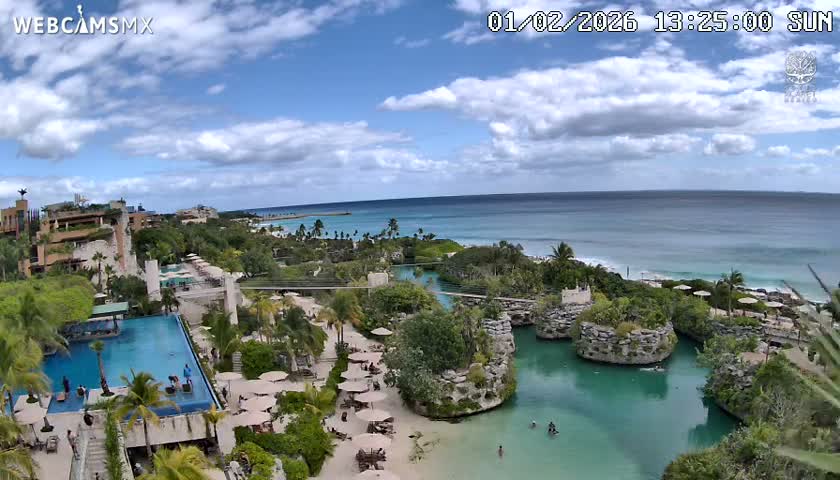 Playa Parque Xcaret Beach Live Cam - Playa Del Carmen, Solidaridad, Quintana Roo, Mexico