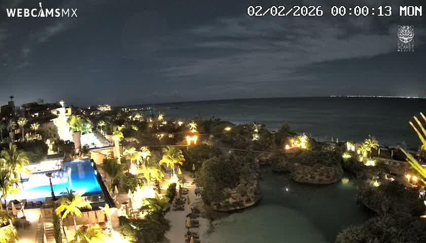 Playa Parque Xcaret Beach Live Cam - Playa Del Carmen, Solidaridad, Quintana Roo, Mexico