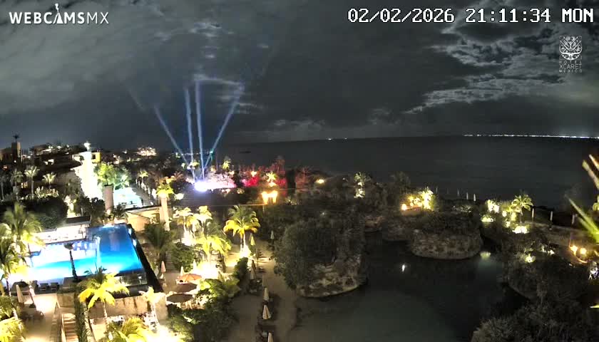 Playa Parque Xcaret Beach Live Cam - Playa Del Carmen, Solidaridad, Quintana Roo, Mexico