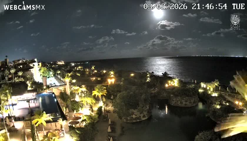 Playa Parque Xcaret Beach Live Cam - Playa Del Carmen, Solidaridad, Quintana Roo, Mexico