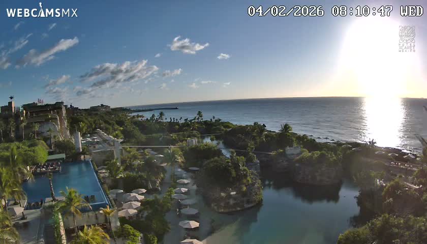Playa Parque Xcaret Beach Live Cam - Playa Del Carmen, Solidaridad, Quintana Roo, Mexico