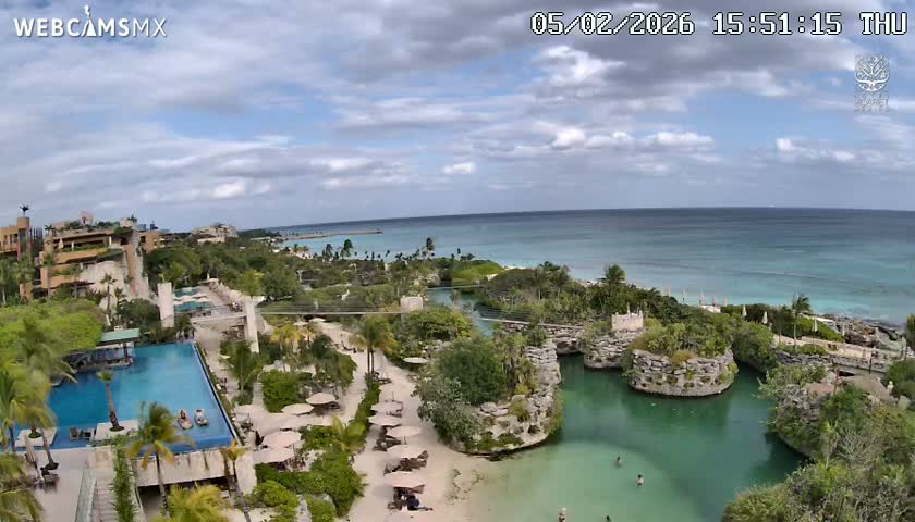 Playa Parque Xcaret Beach Live Cam - Playa Del Carmen, Solidaridad, Quintana Roo, Mexico