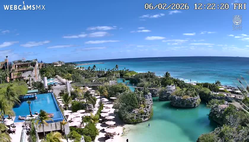 Playa Parque Xcaret Beach Live Cam - Playa Del Carmen, Solidaridad, Quintana Roo, Mexico
