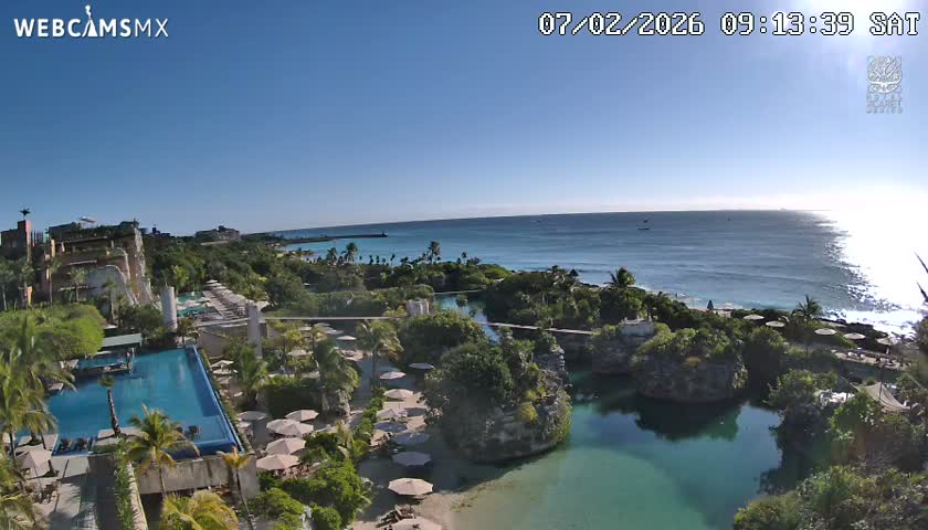 Playa Parque Xcaret Beach Live Cam - Playa Del Carmen, Solidaridad, Quintana Roo, Mexico