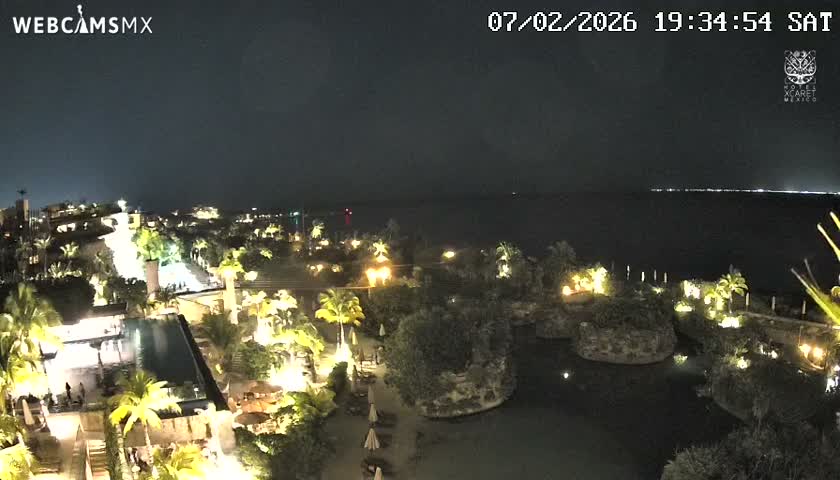 Playa Parque Xcaret Beach Live Cam - Playa Del Carmen, Solidaridad, Quintana Roo, Mexico
