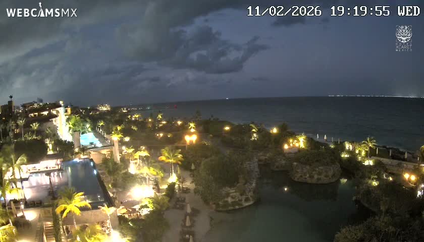 Playa Parque Xcaret Beach Live Cam - Playa Del Carmen, Solidaridad, Quintana Roo, Mexico