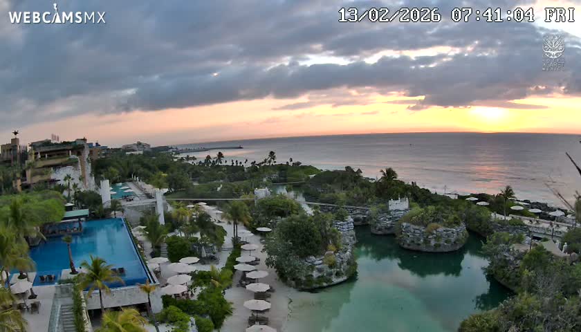Playa Parque Xcaret Beach Live Cam - Playa Del Carmen, Solidaridad, Quintana Roo, Mexico