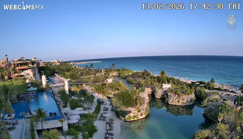 Playa Parque Xcaret Beach Live Cam - Playa Del Carmen, Solidaridad, Quintana Roo, Mexico