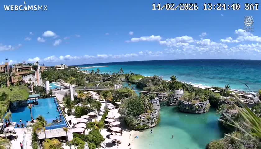 Playa Parque Xcaret Beach Live Cam - Playa Del Carmen, Solidaridad, Quintana Roo, Mexico