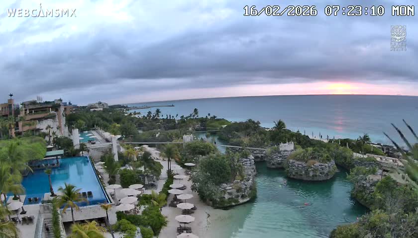 Playa Parque Xcaret Beach Live Cam - Playa Del Carmen, Solidaridad, Quintana Roo, Mexico