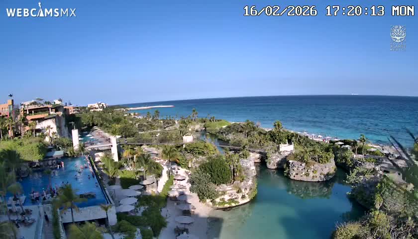 Playa Parque Xcaret Beach Live Cam - Playa Del Carmen, Solidaridad, Quintana Roo, Mexico