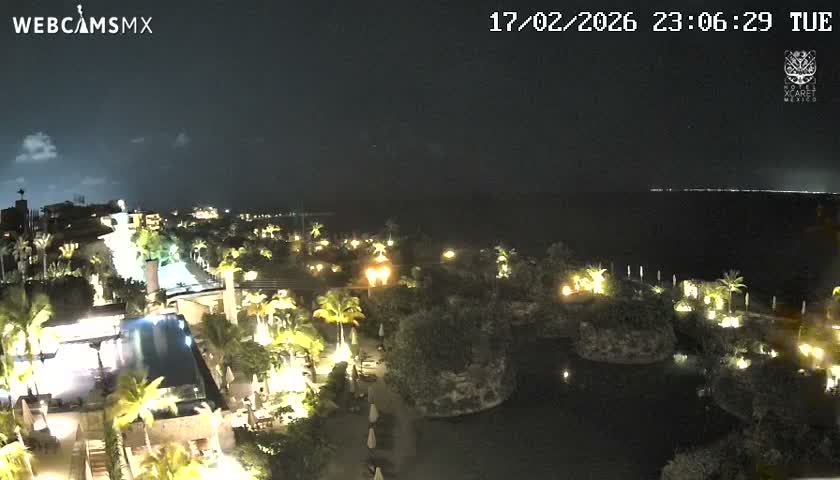 Playa Parque Xcaret Beach Live Cam - Playa Del Carmen, Solidaridad, Quintana Roo, Mexico