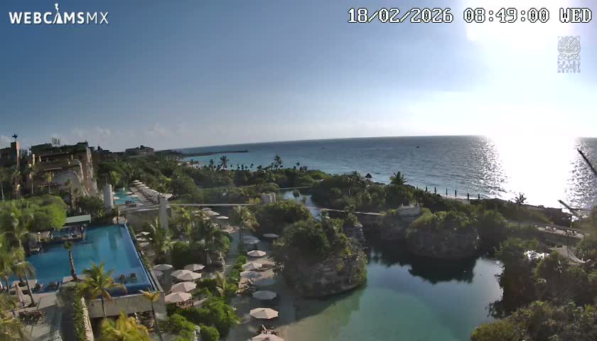Playa Parque Xcaret Beach Live Cam - Playa Del Carmen, Solidaridad, Quintana Roo, Mexico