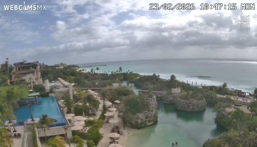 Playa Parque Xcaret Beach Live Cam - Playa Del Carmen, Solidaridad, Quintana Roo, Mexico