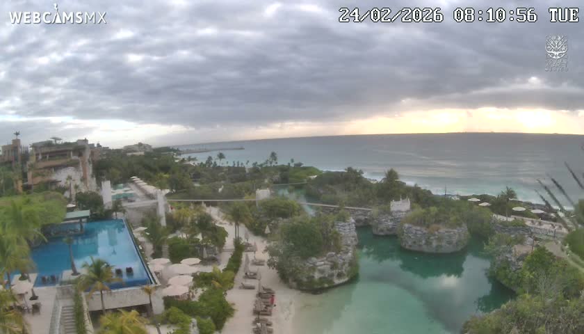 Playa Parque Xcaret Beach Live Cam - Playa Del Carmen, Solidaridad, Quintana Roo, Mexico