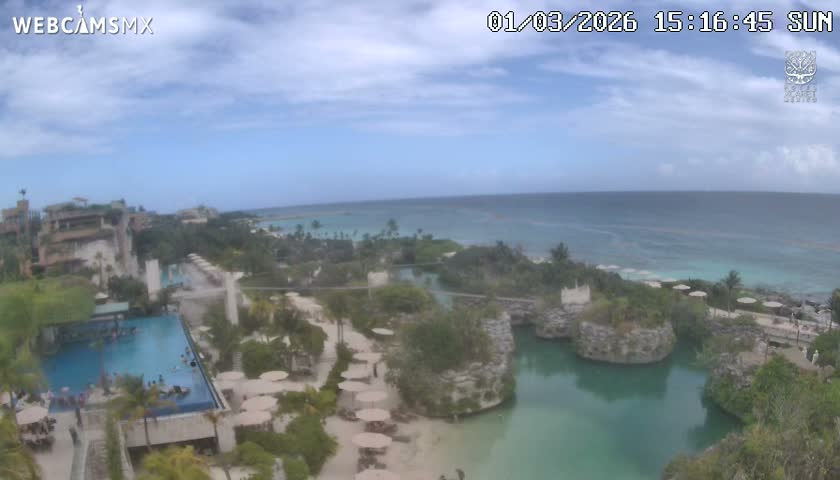 Playa Parque Xcaret Beach Live Cam - Playa Del Carmen, Solidaridad, Quintana Roo, Mexico