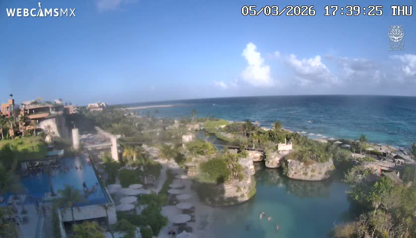 Playa Parque Xcaret Beach Live Cam - Playa Del Carmen, Solidaridad, Quintana Roo, Mexico