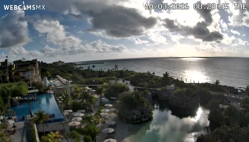 Playa Parque Xcaret Beach Live Cam - Playa Del Carmen, Solidaridad, Quintana Roo, Mexico