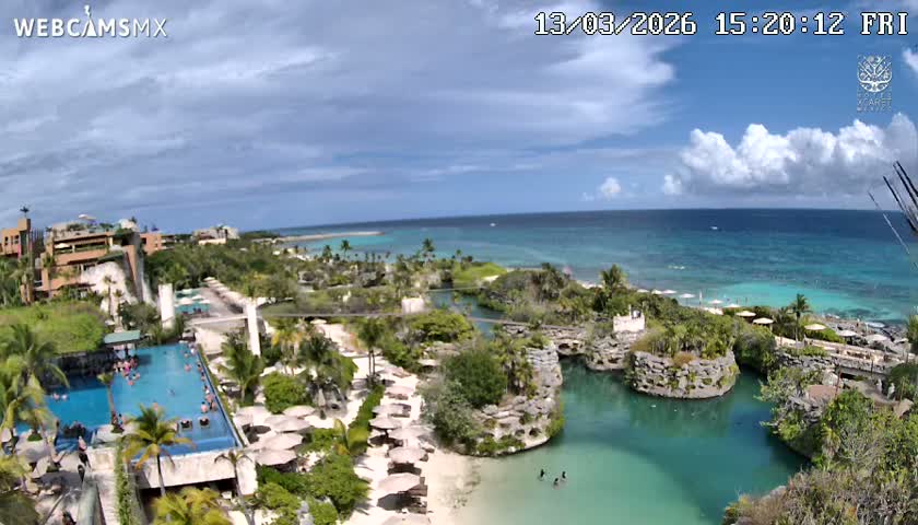 Playa Parque Xcaret Beach Live Cam - Playa Del Carmen, Solidaridad, Quintana Roo, Mexico