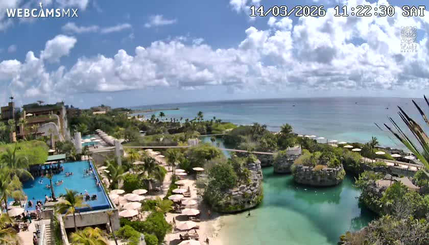 Playa Parque Xcaret Beach Live Cam - Playa Del Carmen, Solidaridad, Quintana Roo, Mexico