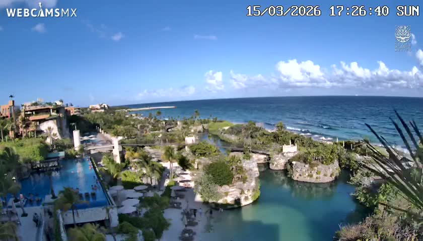 Playa Parque Xcaret Beach Live Cam - Playa Del Carmen, Solidaridad, Quintana Roo, Mexico